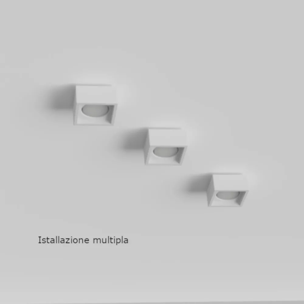 Plafonnier en plâtre Lampadari Bartalini OUQE 1 PLAP7 GX53 LED