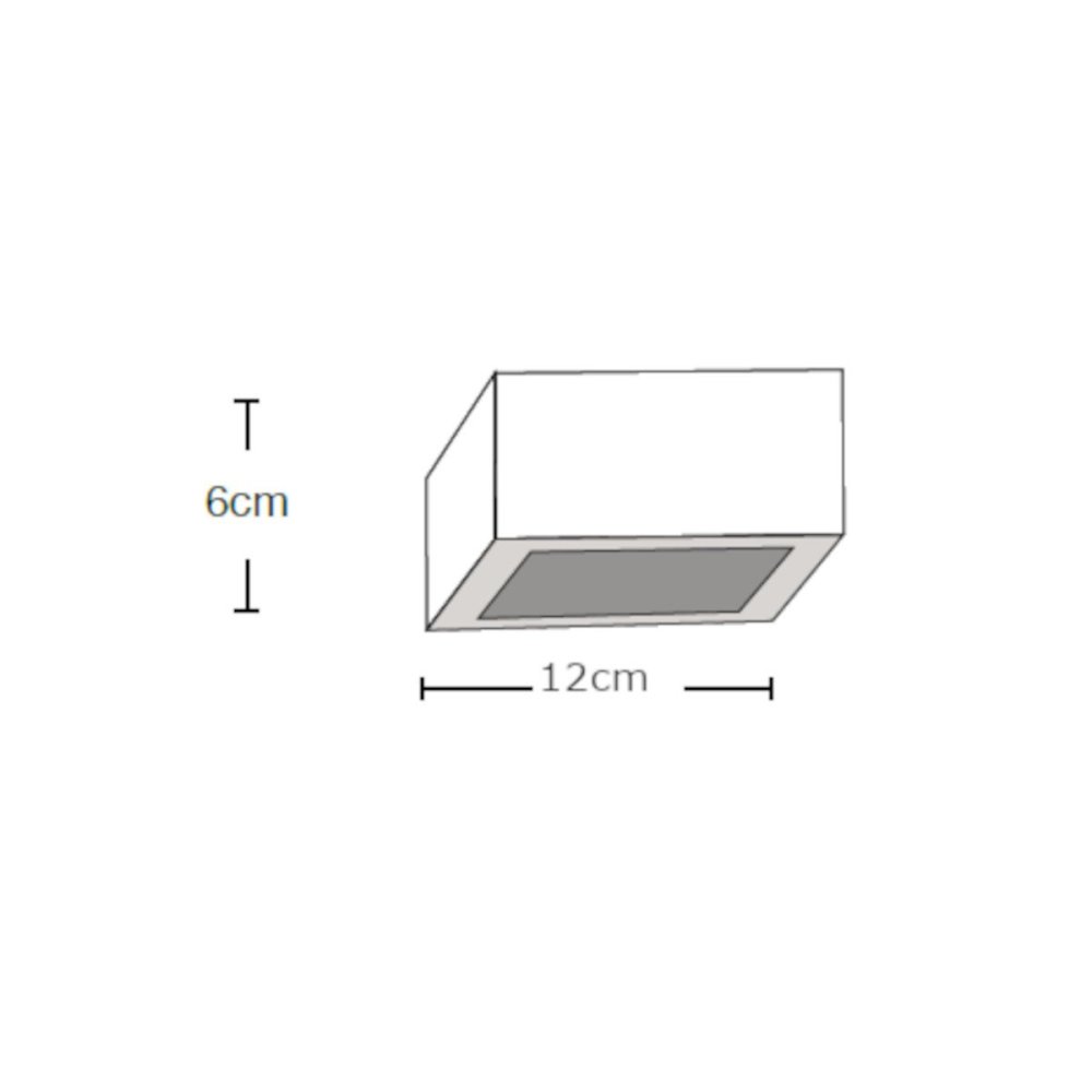 Lámpara de techo de yeso Lampadari Bartalini OUQE 1 PLAP7 GX53 LED