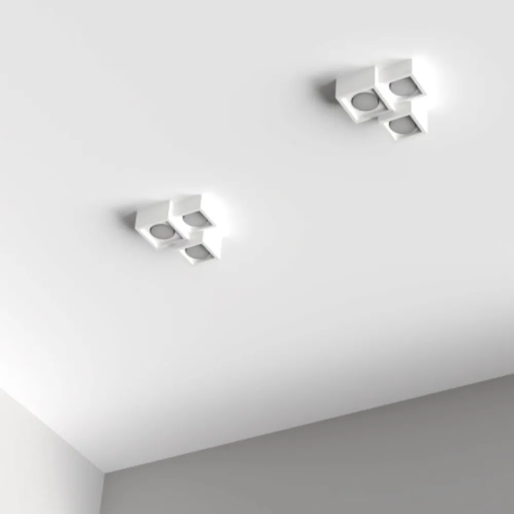 Plafoniera gesso Lampadari Bartalini OUQE 3 PLAP8 GX53 LED