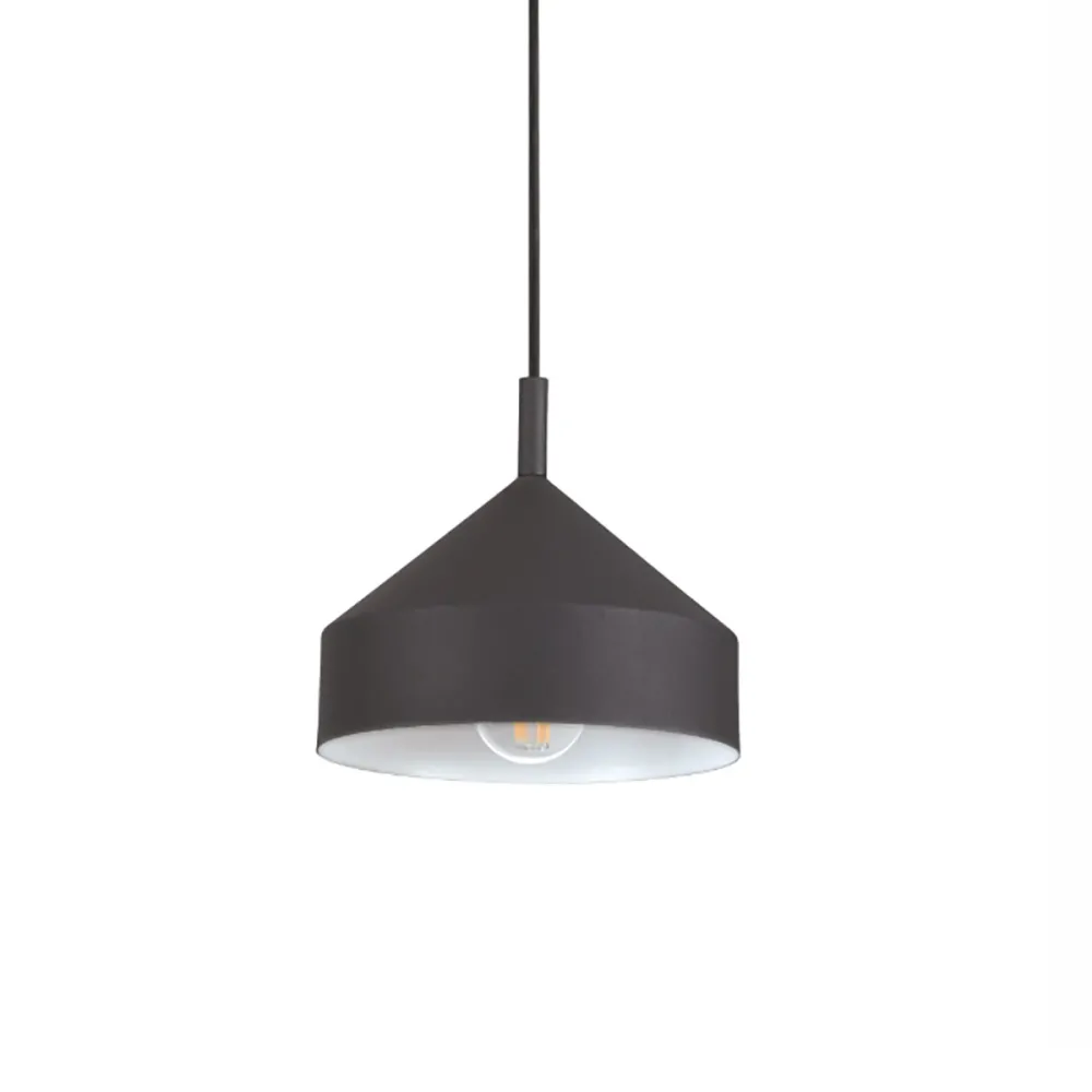 Lustre en métal Ideal Lux YURTA SP1 SMALL NOIR 281568