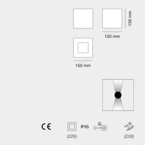 Applique murale moderne à LED Belfiore SCUBO 1092 396 30226
