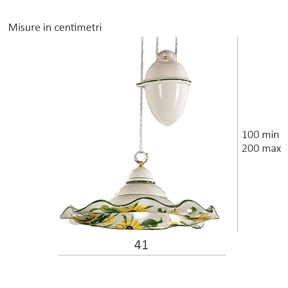 Lampadari Bartalini à contremarches en céramique 2217.1