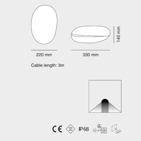 Applique murale moderne Belfiore 9010 PRIA BRENTA 1125A 395 30183 LED