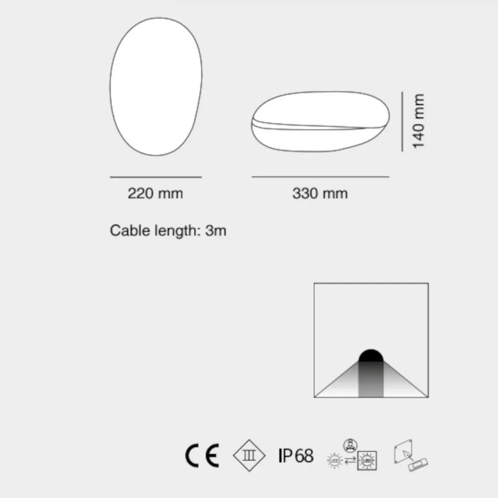 Baliza moderna Belfiore 9010 PRIA BRENTA 1125A 395 30183 LED