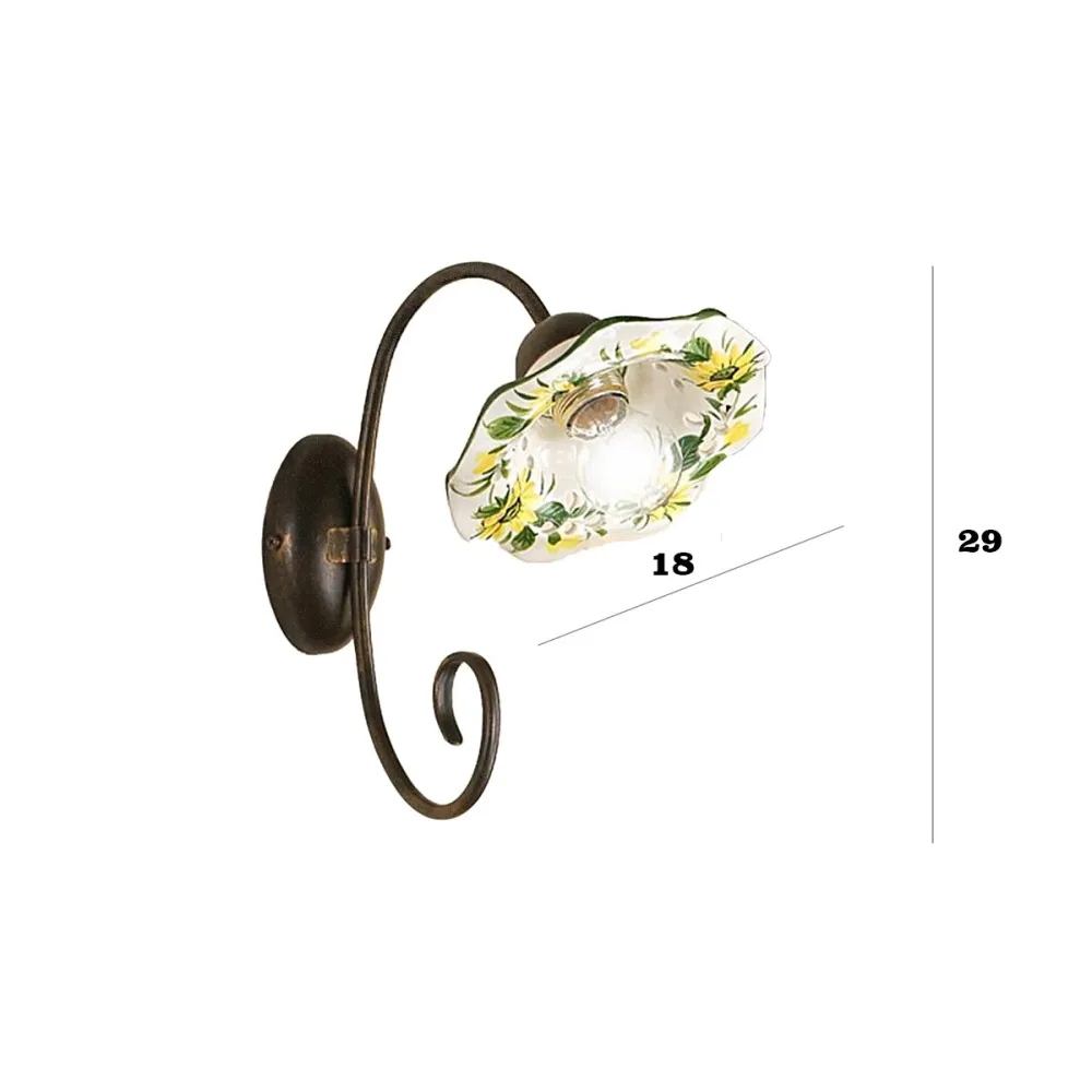 Applique ceramica Lampadari Bartalini 2213.A