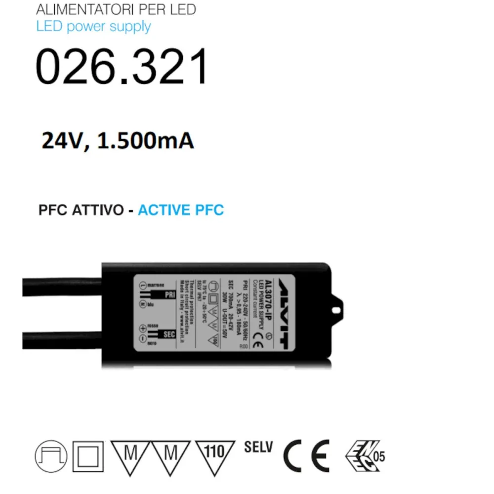 Alimentatore Belfiore 9010 PRIA BRTENTA 026.231 ON/OFF 36W