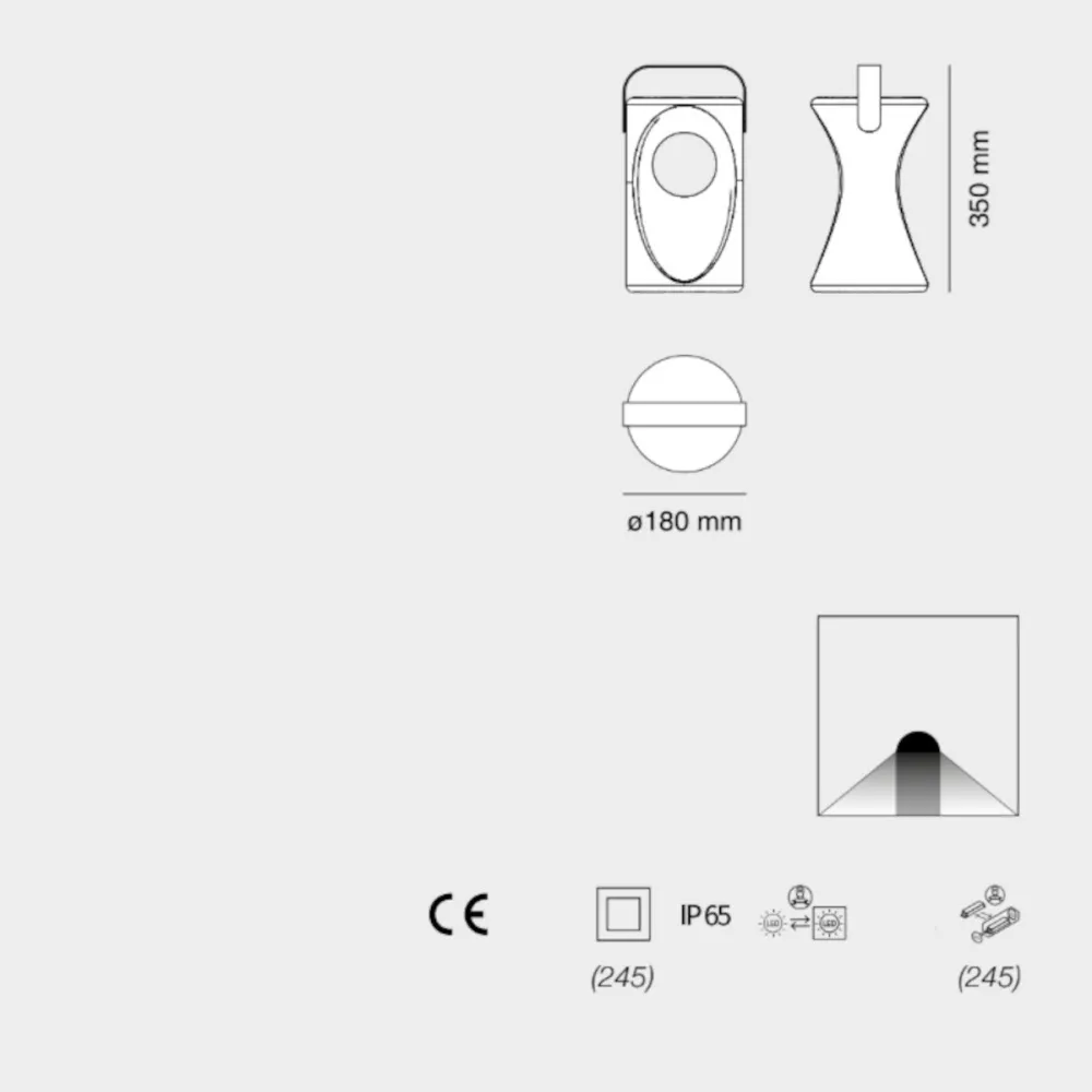 Lámpara de pie moderna Belfiore 9010 VIMA 1117 30245 LED