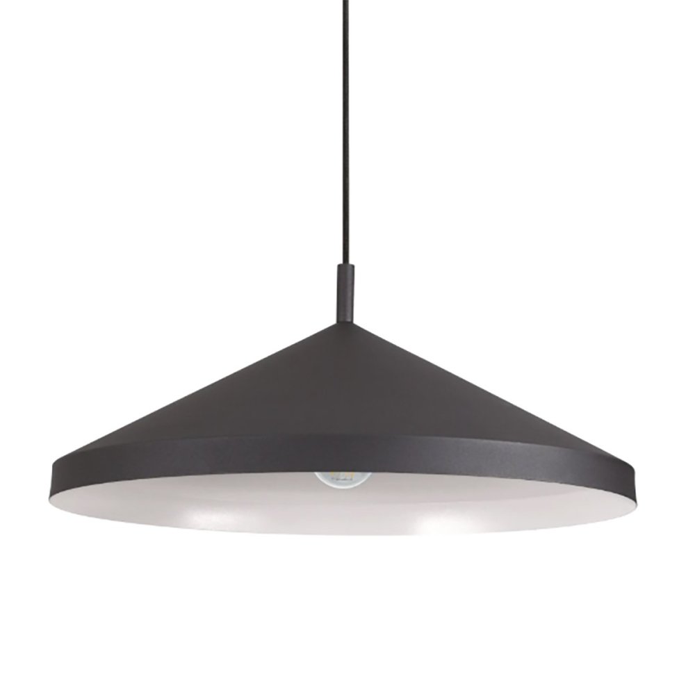 Lámpara de araña de metal Ideal Lux YURTA SP1 BIG BLACK 285182