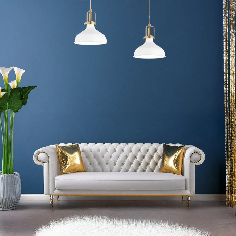 Lampadario metallo Ideal Lux ERIS 1 SP1 BIANCO 238104