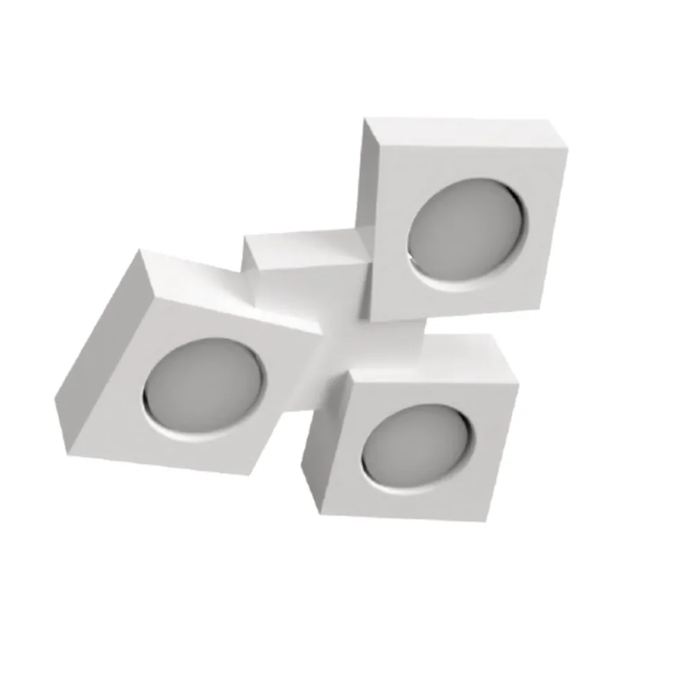 Deckenleuchte aus Gips Lampadari Bartalini GNIKCOLB 3 PLAP14 GX53 LED