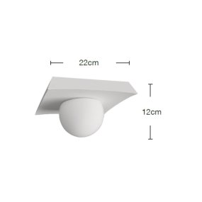 Deckenleuchte aus Gips Lampadari Bartalini AREFS 1 GX53 LED
