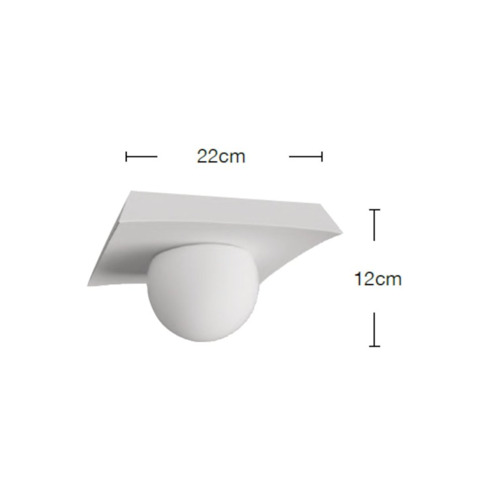 Deckenleuchte aus Gips Lampadari Bartalini AREFS 1 GX53 LED
