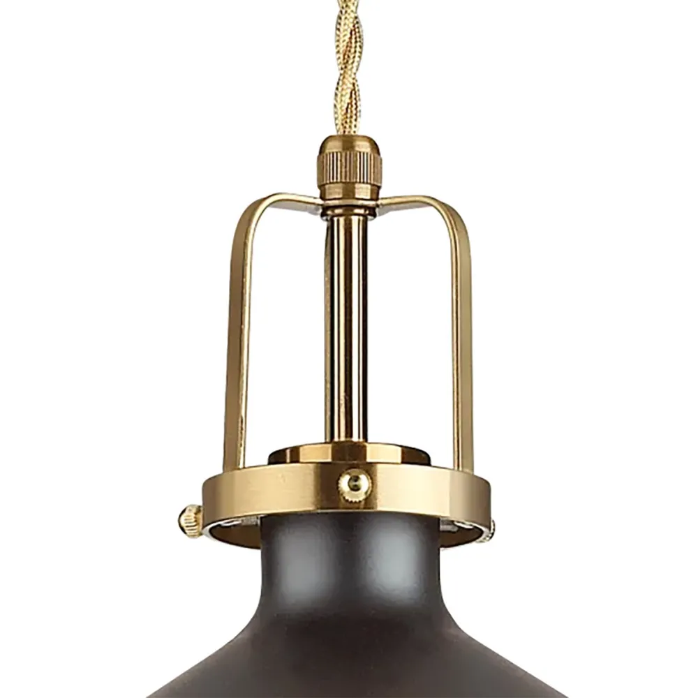 Lustre en métal Ideal Lux ERIS 2 SP1 NOIR 249063
