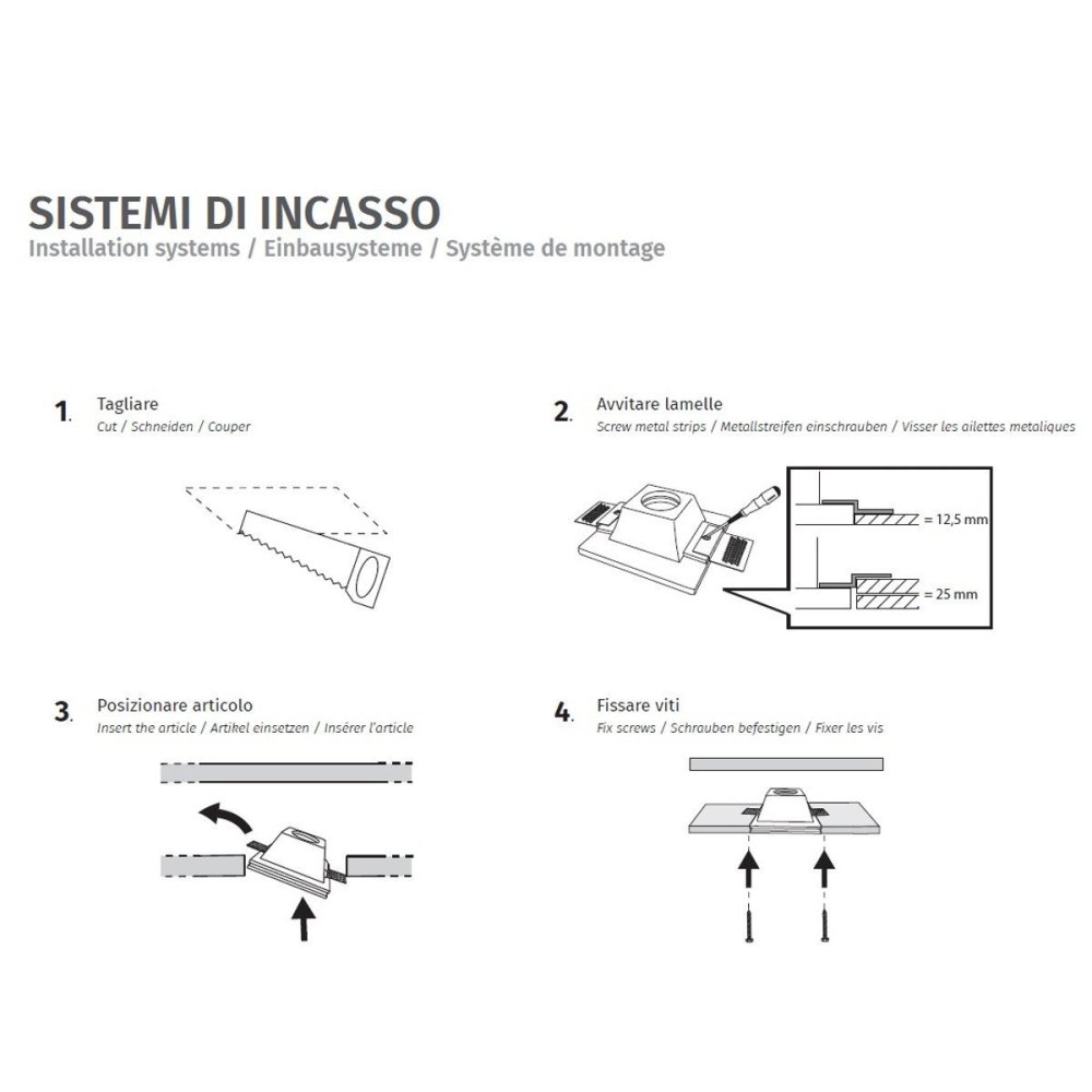 Applique gesso Lampadari Bartalini ATINNAS 057 LED