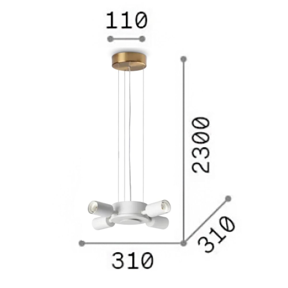 Lampadario tessuto Ideal Lux SET UP 345901 348261