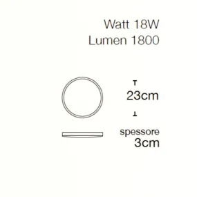 Plafoniera moderna Lampadari Bartalini SUNARU 23N LED IP44