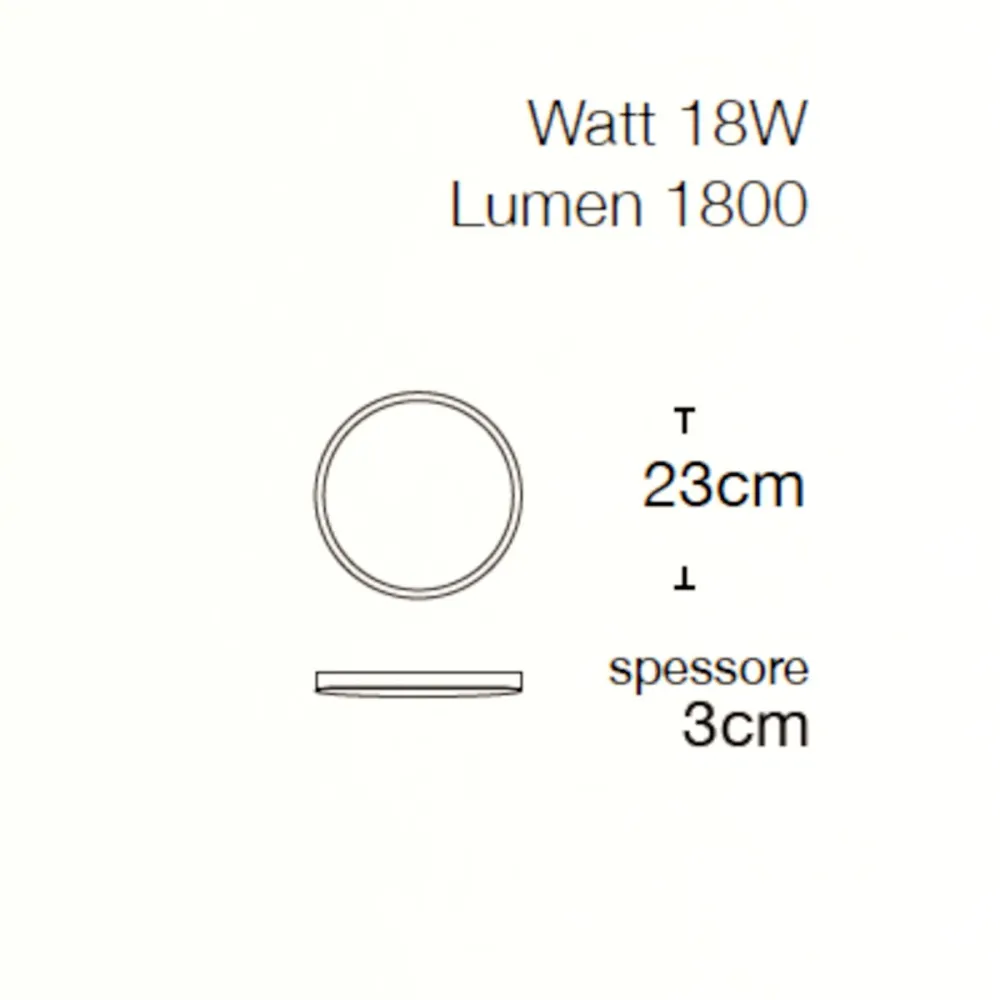 Plafoniera moderna Lampadari Bartalini SUNARU 23N LED IP44