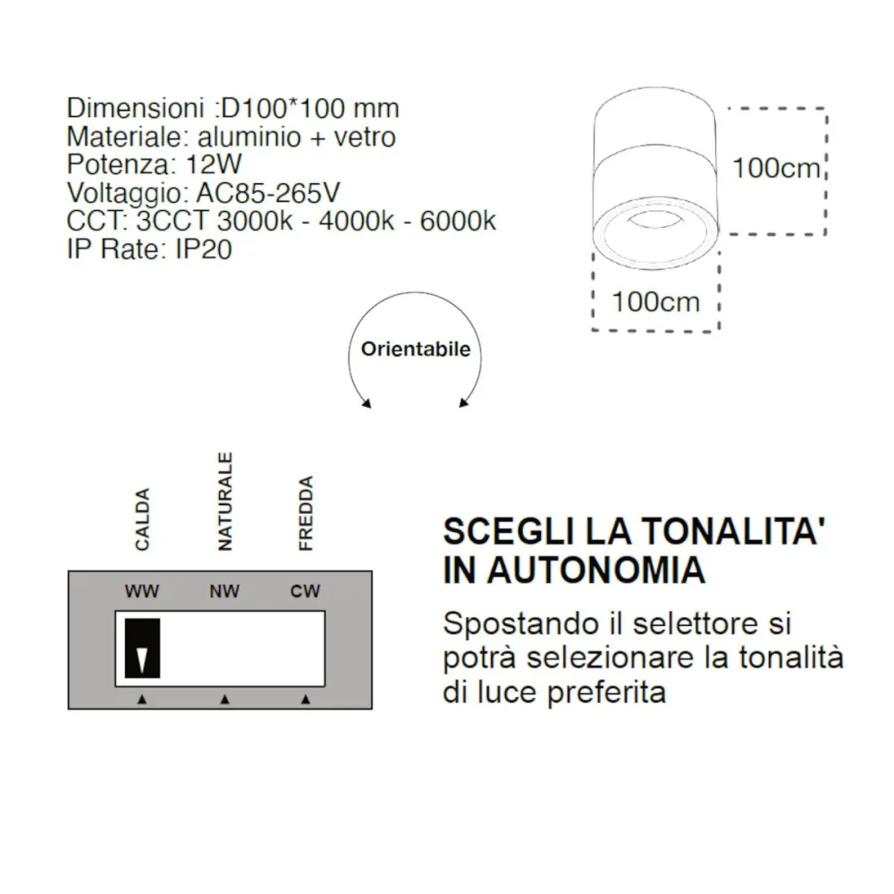 Moderne Deckenleuchte Lampadari Bartalini YLS B LED Einstellbar