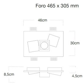 Einbaustrahler Lampadari Bartalini SIRT FP25 GX53 LED