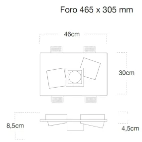 Spot encastré Lampadari Bartalini SIRT FP25 GX53 LED