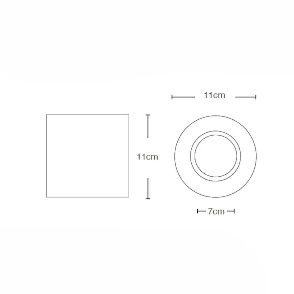 Deckenleuchte Gips Lampadari Bartalini PALP T100 GU10 LED