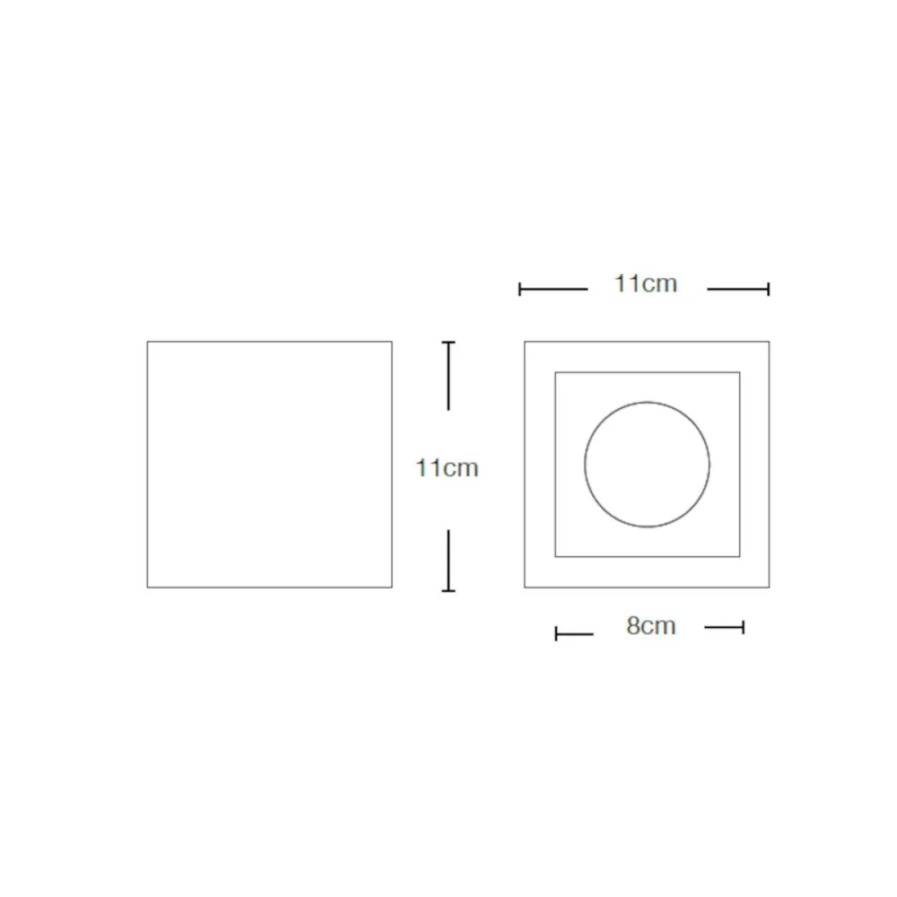 Plafoniera gesso Lampadari Bartalini PALP C100 GU10 LED