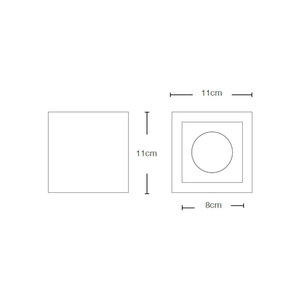 Plafonnier en plâtre Lampadari Bartalini PALP C100 GU10 LED