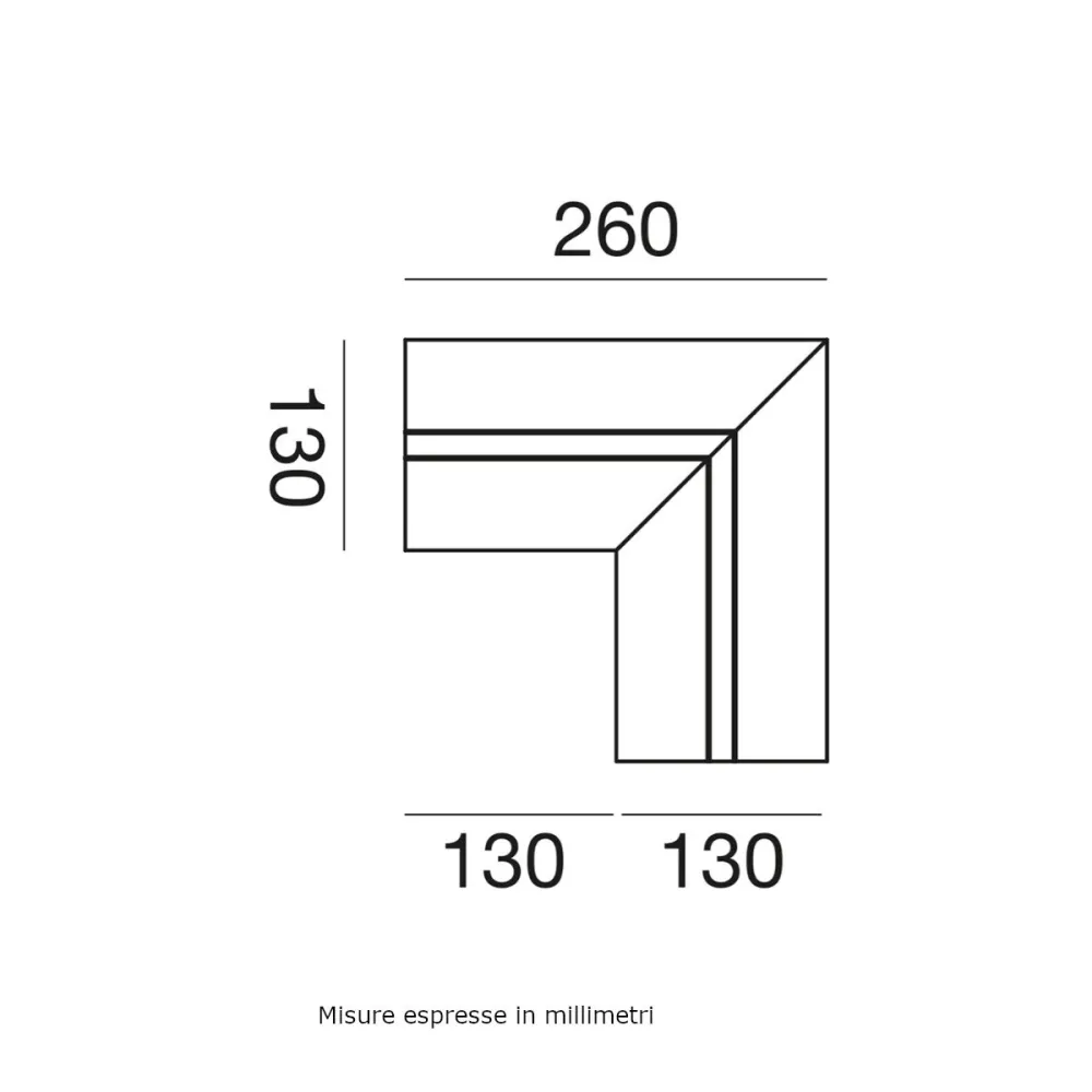 Accessoire de montage moyen Gea Led PCALA2