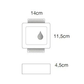 Segnapasso gesso Lampadari Bartalini ONIGUREP SP5 3C LED