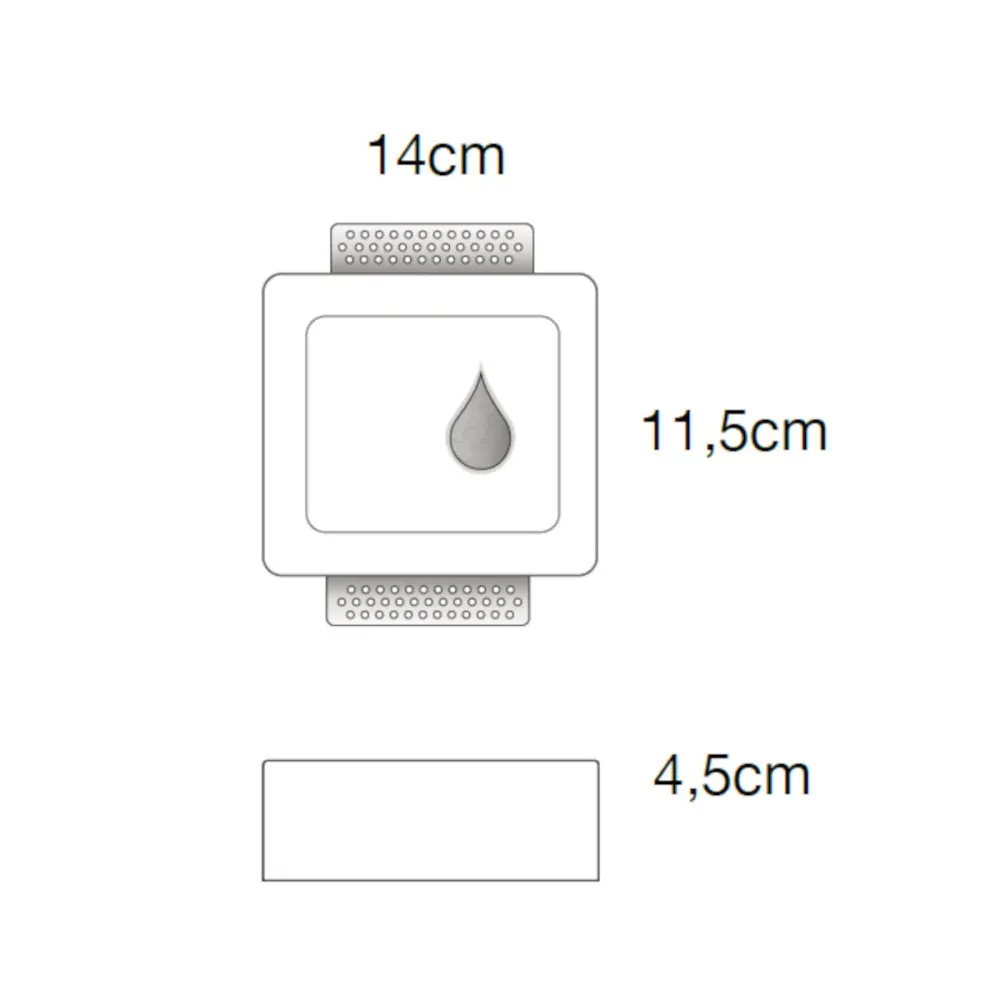 Treppenleuchte aus Gips Lampadari Bartalini ONIGUREP SP5 3C LED