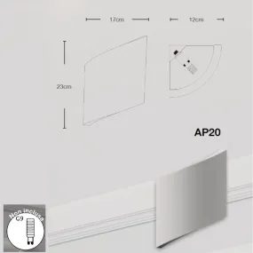 Applique d'angle Lampadari Bartalini AINRUTAS AP20 G9 LED Lustres