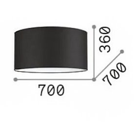 Plafonnier en tissu ignifuge Ideal Lux SET UP 345901 320373