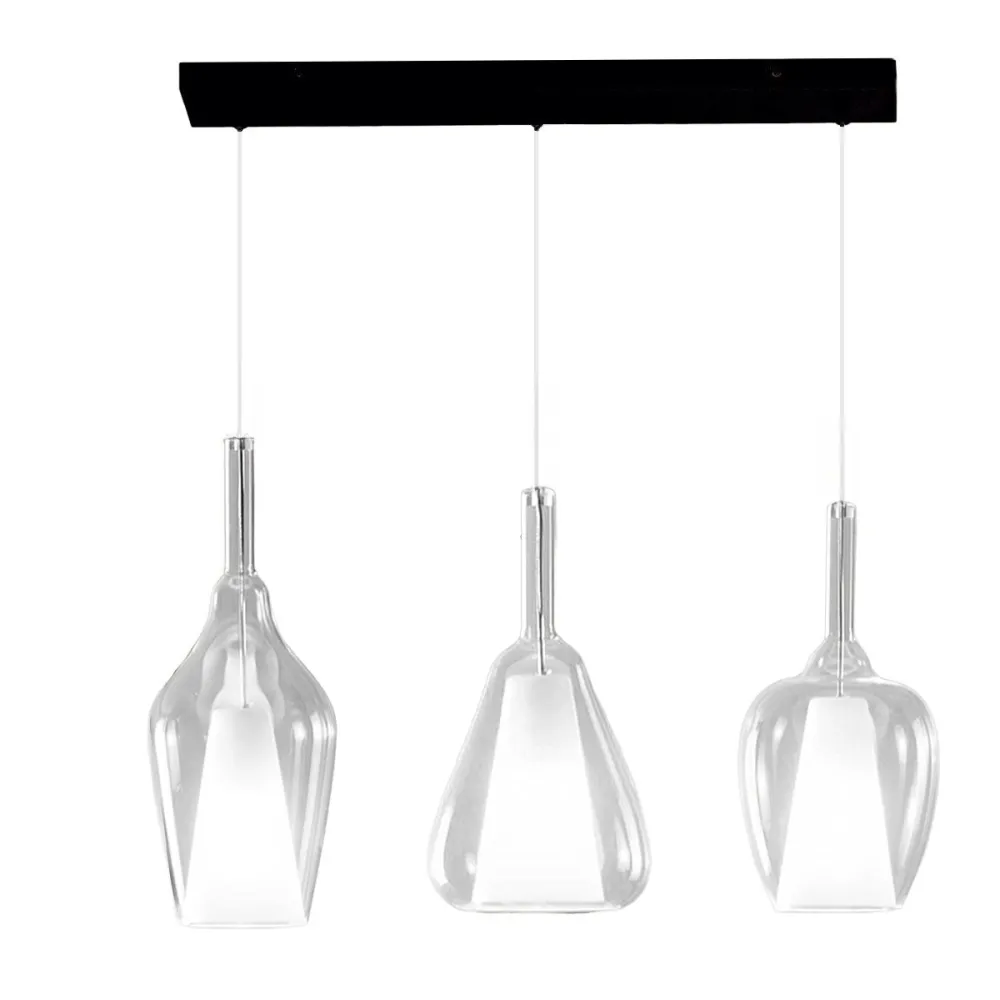 Gea Luce OFELIA S. lustre en verre blanc transparent