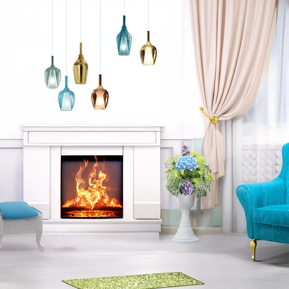 Gea Luce suspensión de telaraña de vidrio OFELIA S10