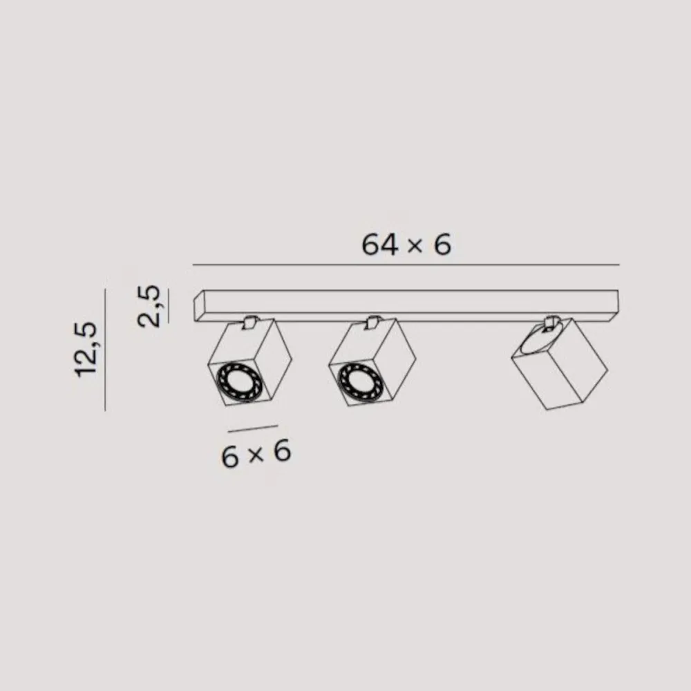 Plafonnier moderne Perenz illumine ODDY 8172 GU10 LED