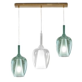 Lustre en verre coloré Gea Luce OFELIA S