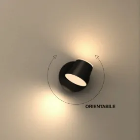 Moderne Wandleuchte Lampadari Bartalini OELILAG Schwarz AP102 LED