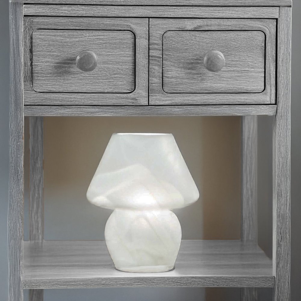 Lampe de chevet classique Due P ALABASTER 052 L E14 LED