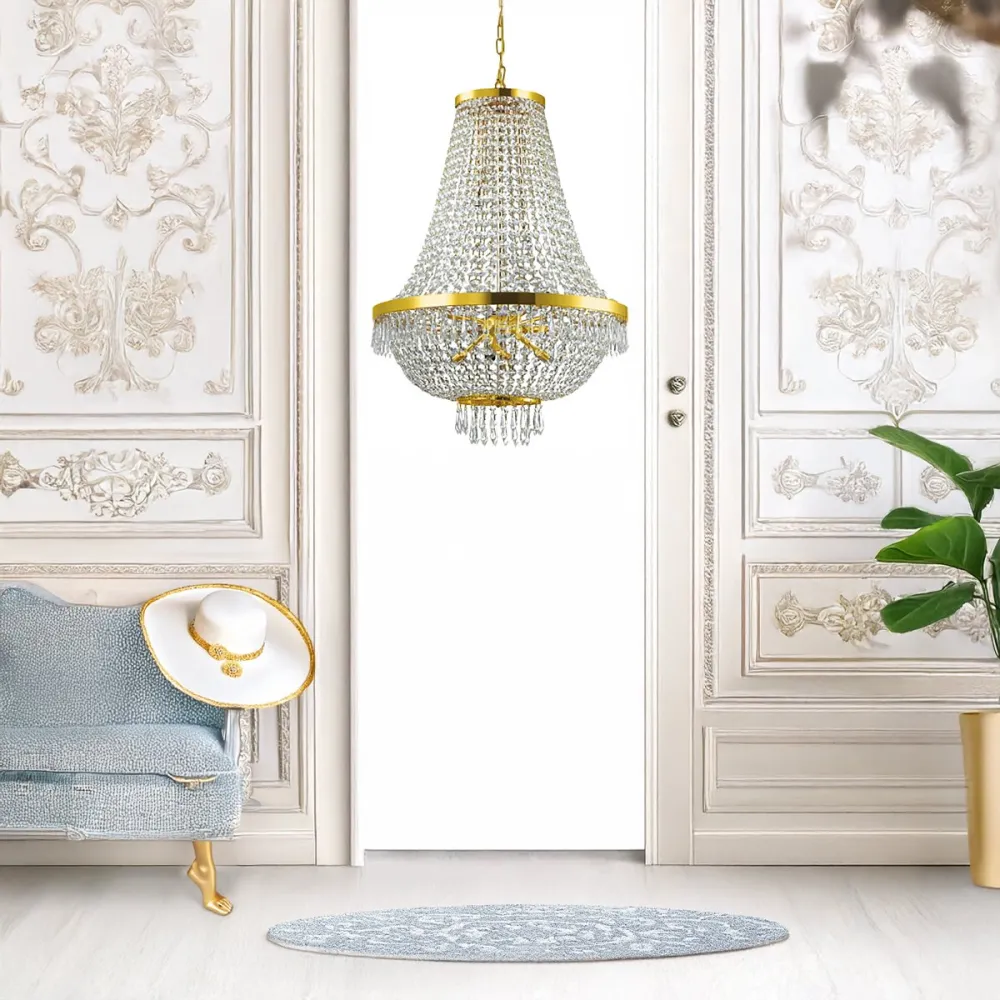 Lustre en cristal Ideal Lux CAESAR 114743