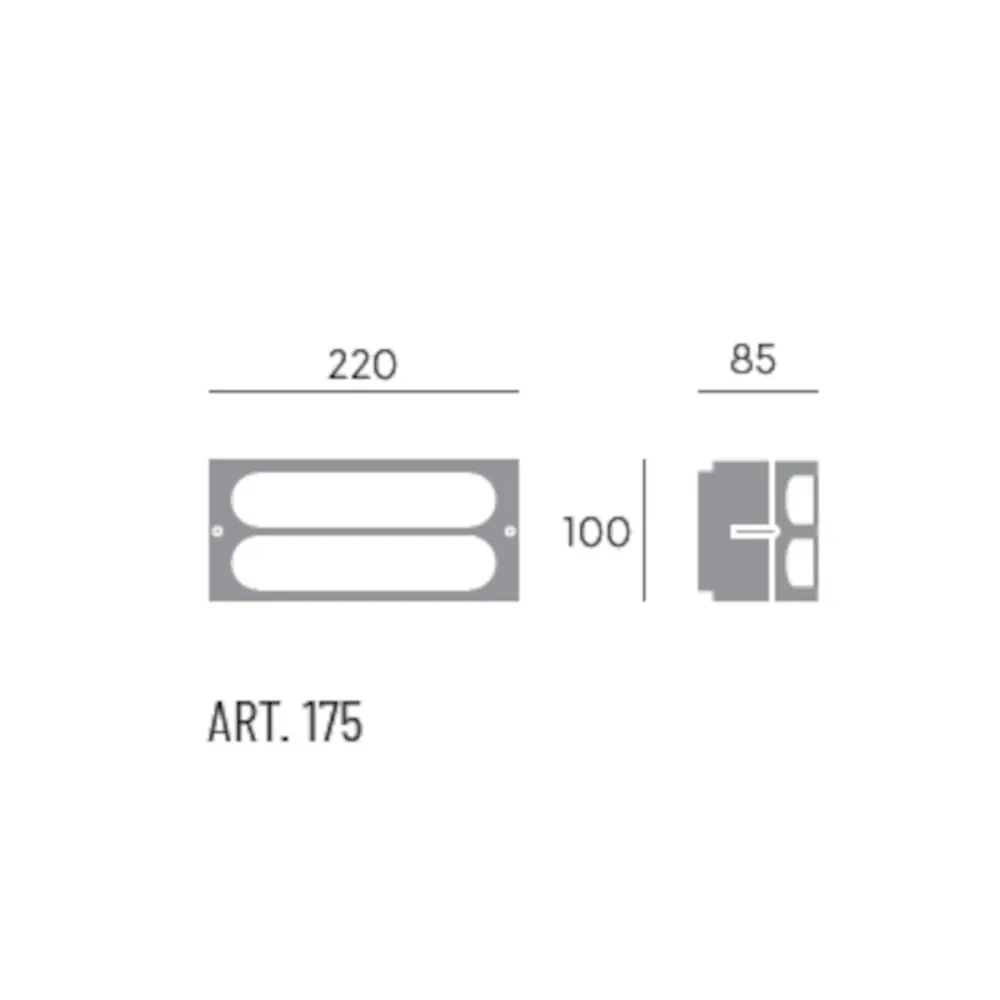 Aplique de pared LED moderno Sovil SQUBA 175 16 E27
