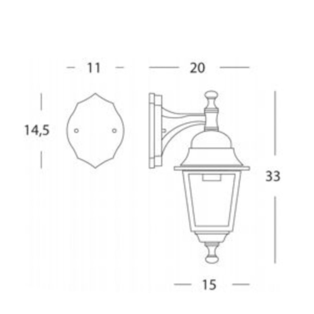 Applique classico Sovil NANO 160 06 E27 LED