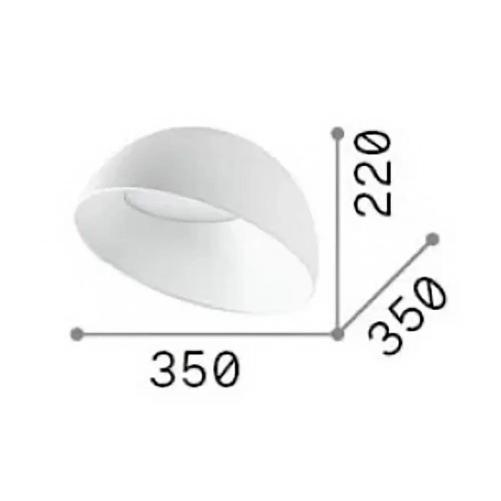 Deckenleuchte aus Polycarbonat Ideal Lux COROLLA 297101