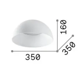Plafonnier en polycarbonate Ideal Lux COROLLA 297149