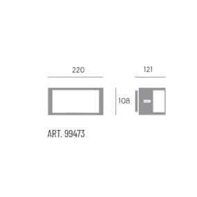 Sovil PETIT 99473 moderne Wandleuchte 16 LEDs IP65