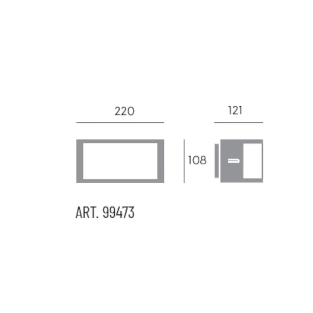 Aplique moderno Sovil PETIT 99473 16 LED IP65