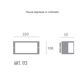 Lámpara de pared moderna Sovil UMBE Aperta 173 02 E27 LED