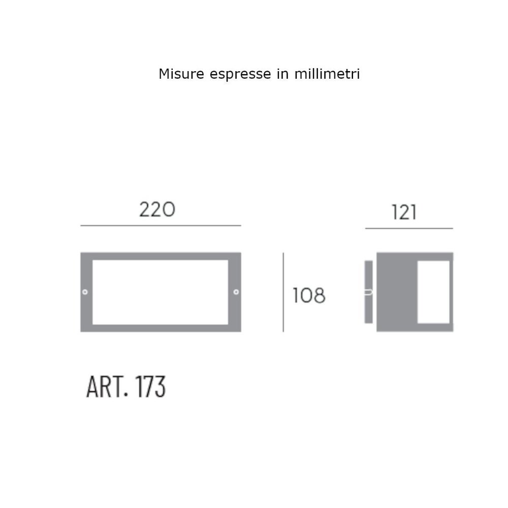 Lámpara de pared moderna Sovil UMBE Aperta 173 02 E27 LED