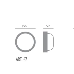 Applique murale moderne LED Sovil ECHO TONDA 47 02 E27