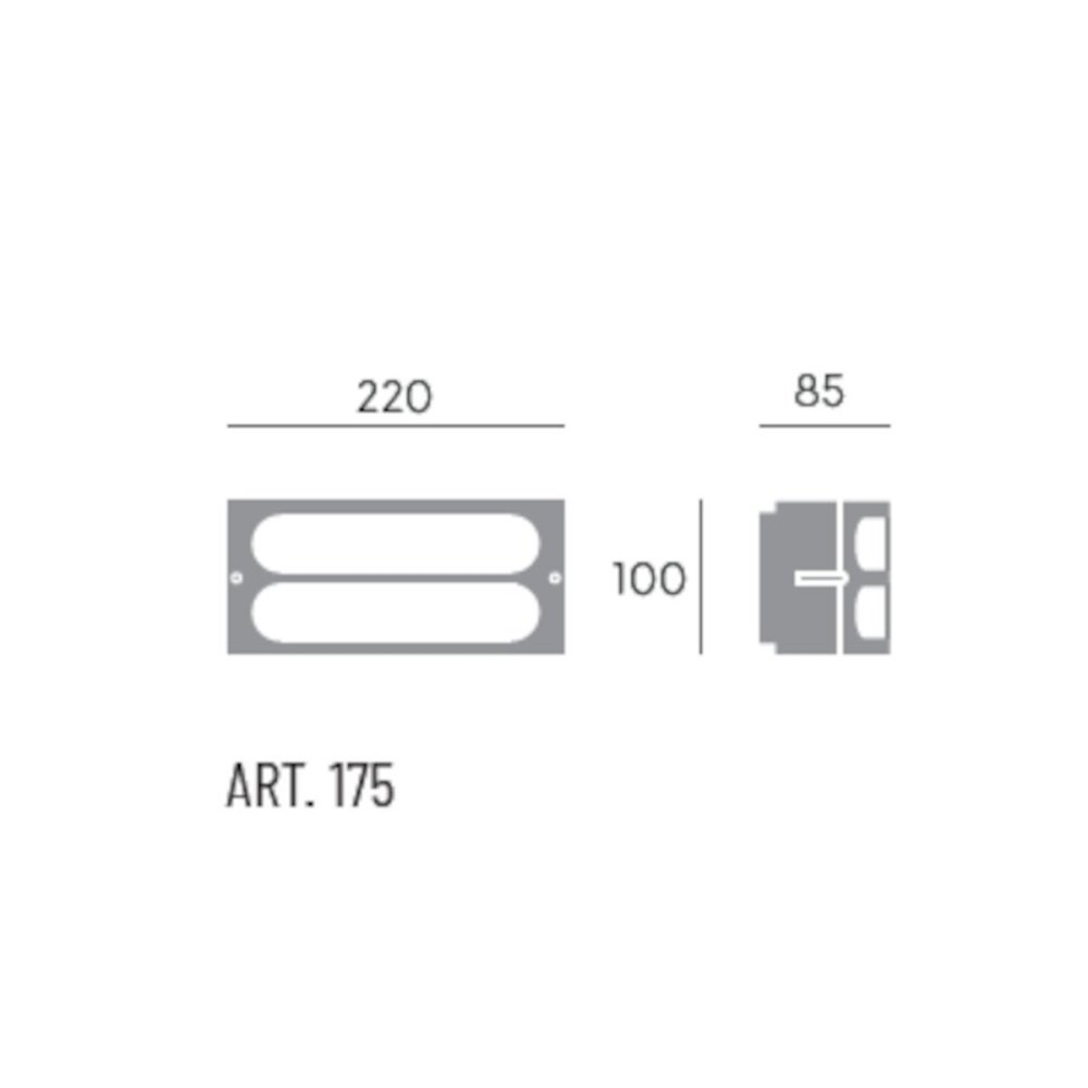 Aplique de pared LED moderno Sovil SQUBA 175 02 E27