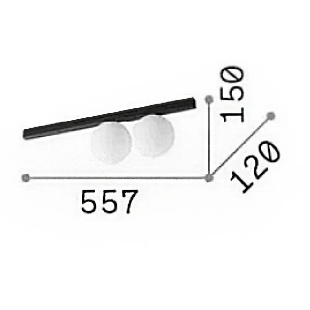 Plafoniera classica Ideal Lux BINOMIO PL2 328447